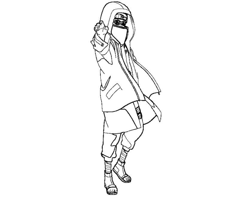 Coloriage Aburame Shino 1