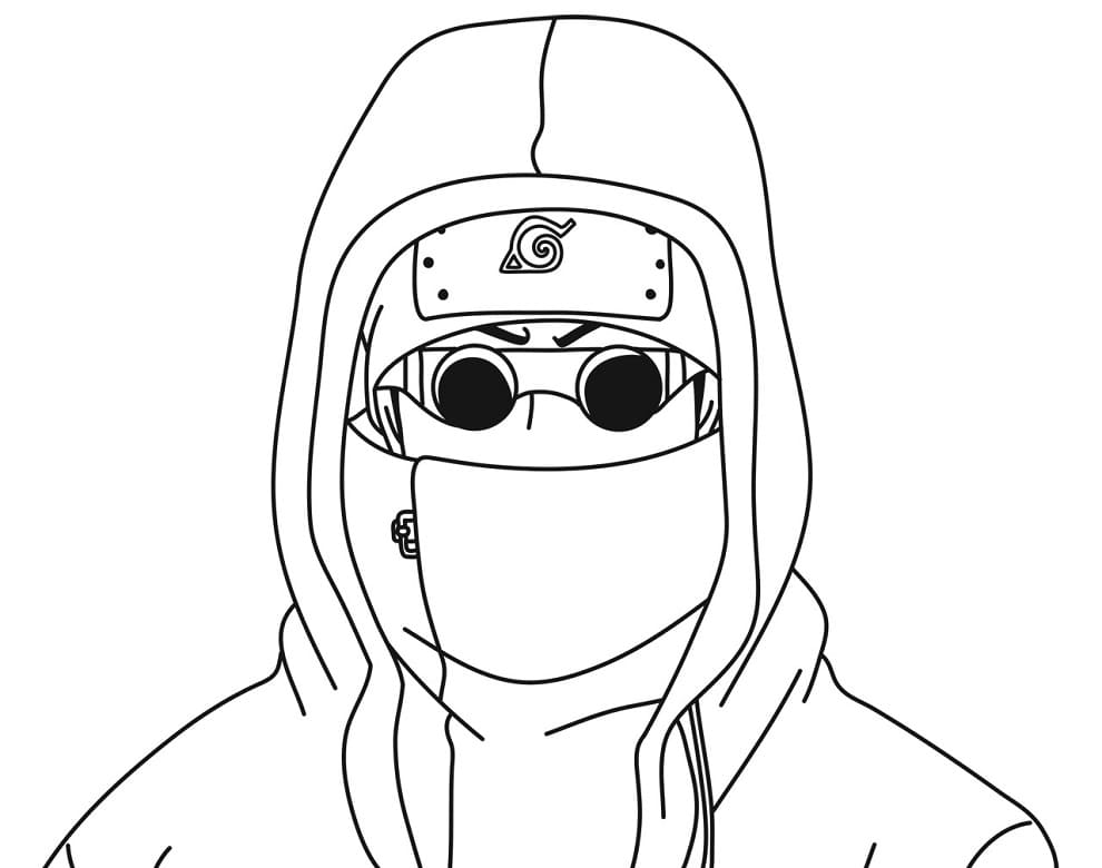 Coloriage Aburame Shino Affronter