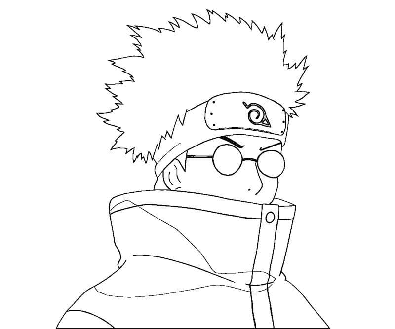 Coloriage Aburame Shino Depuis Naruto