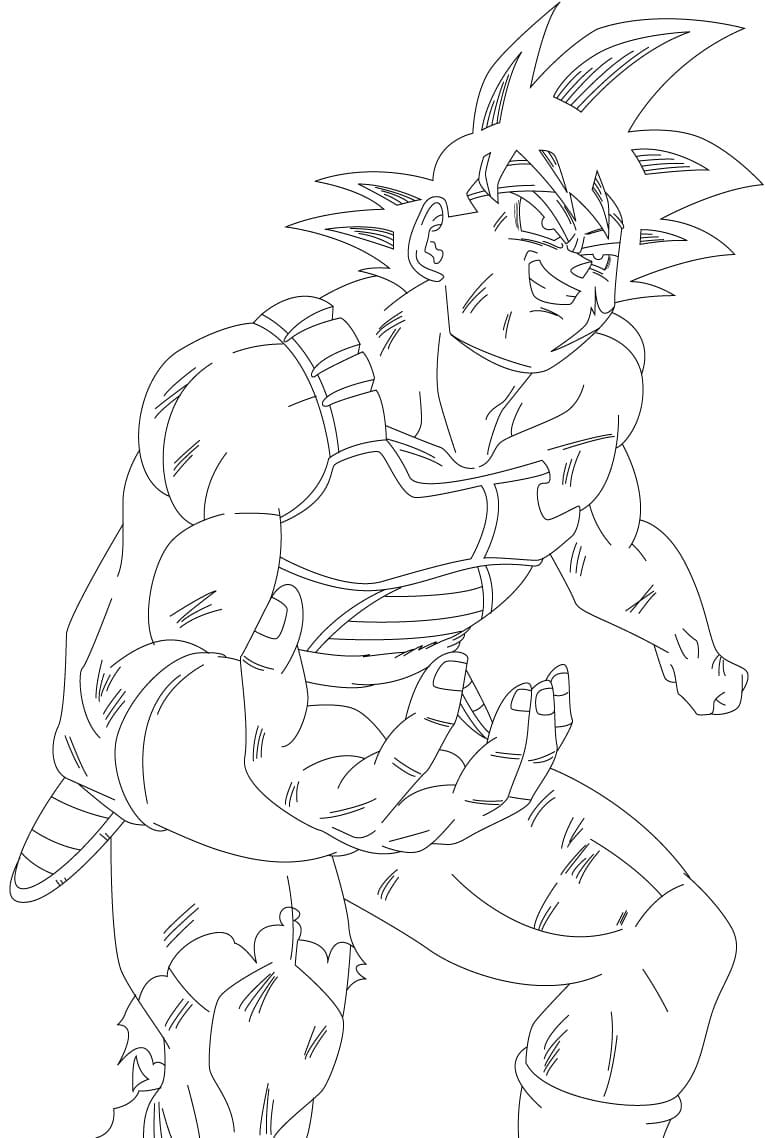 Coloriage Bardock de Base