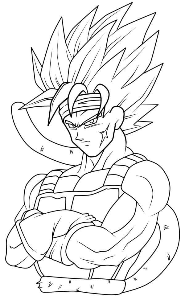 Coloriage Bardock Parfait