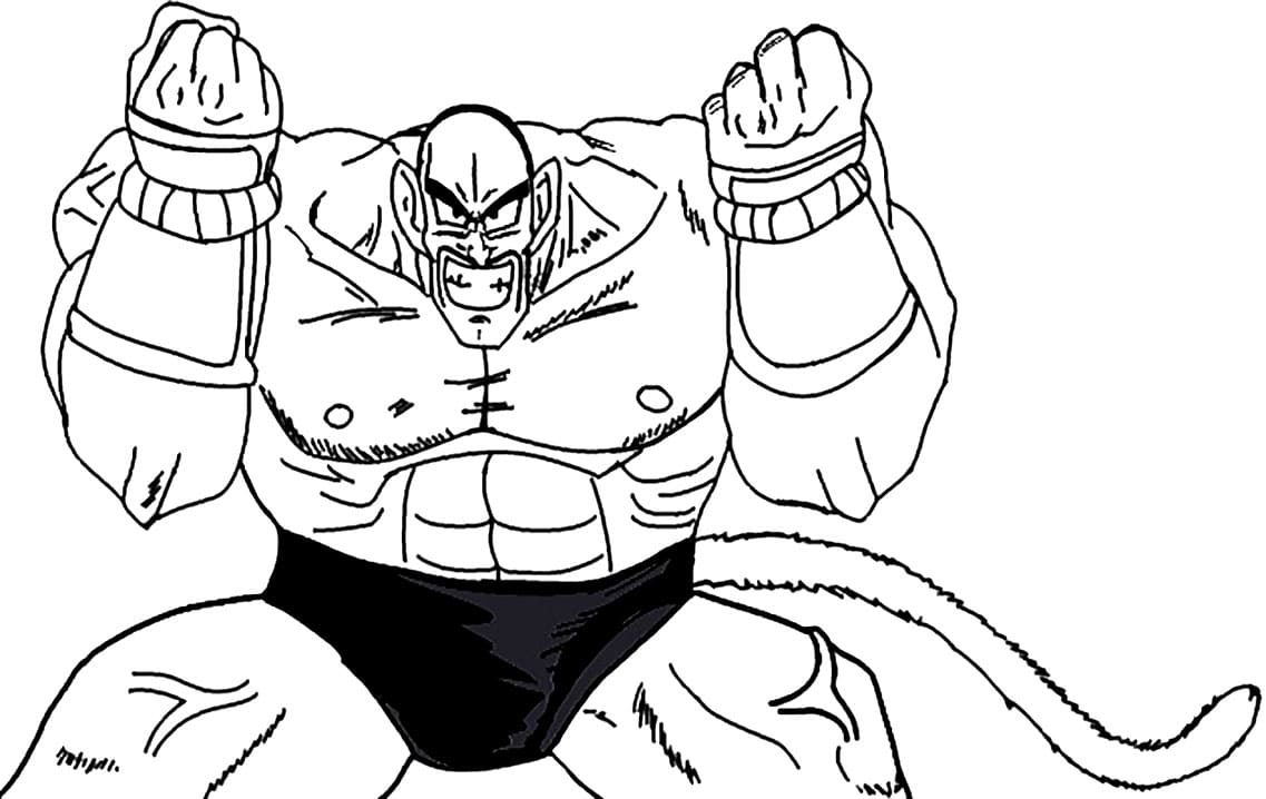 Coloriage Dragon Ball Z Nappa