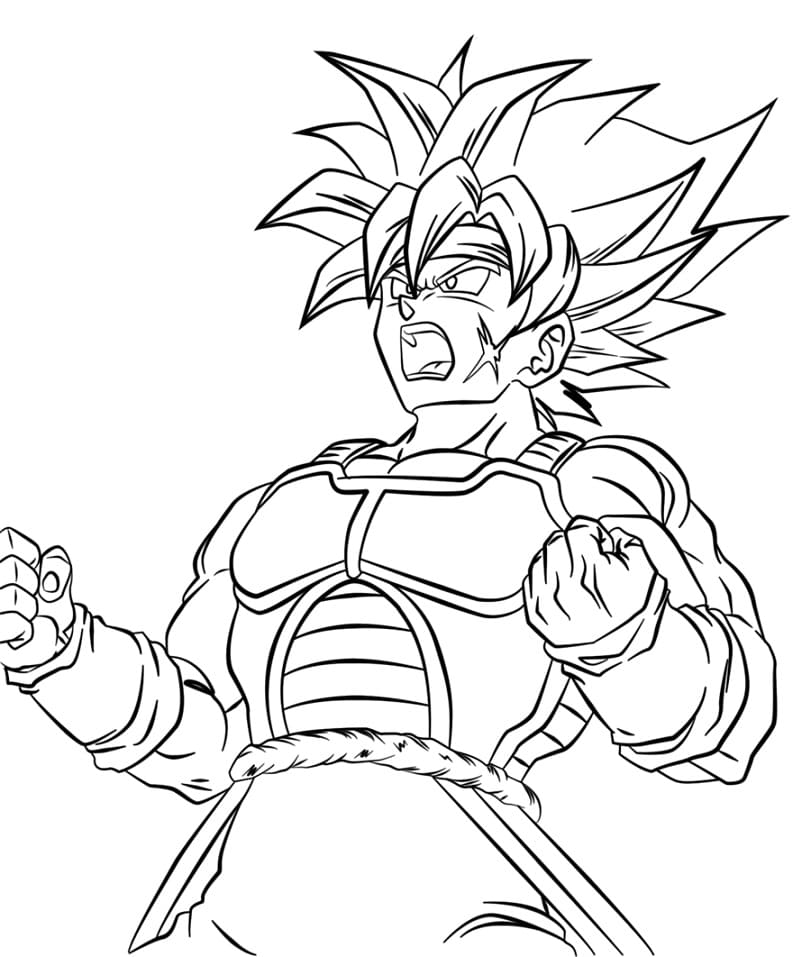 Coloriage Grande Bardock