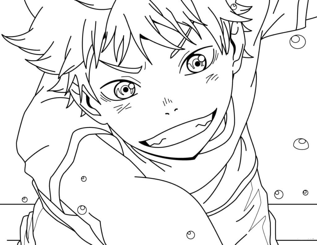 Coloriage Hinata Shouyou Cool