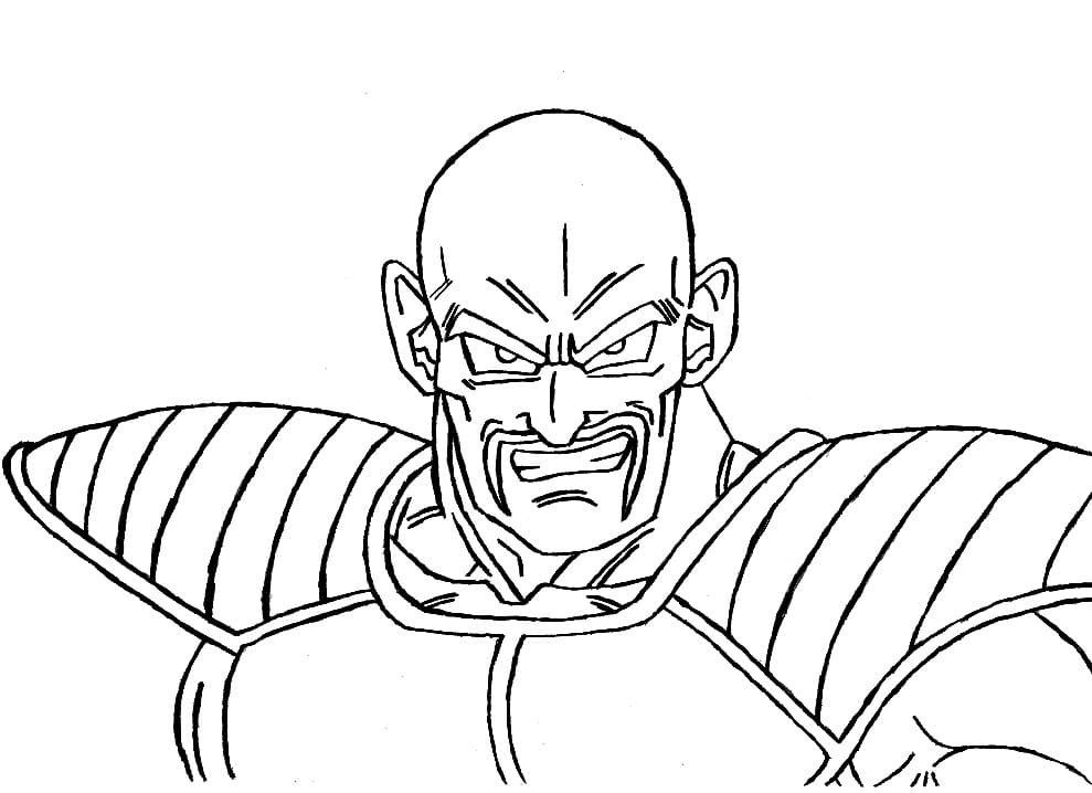 Coloriage Nappa souriant