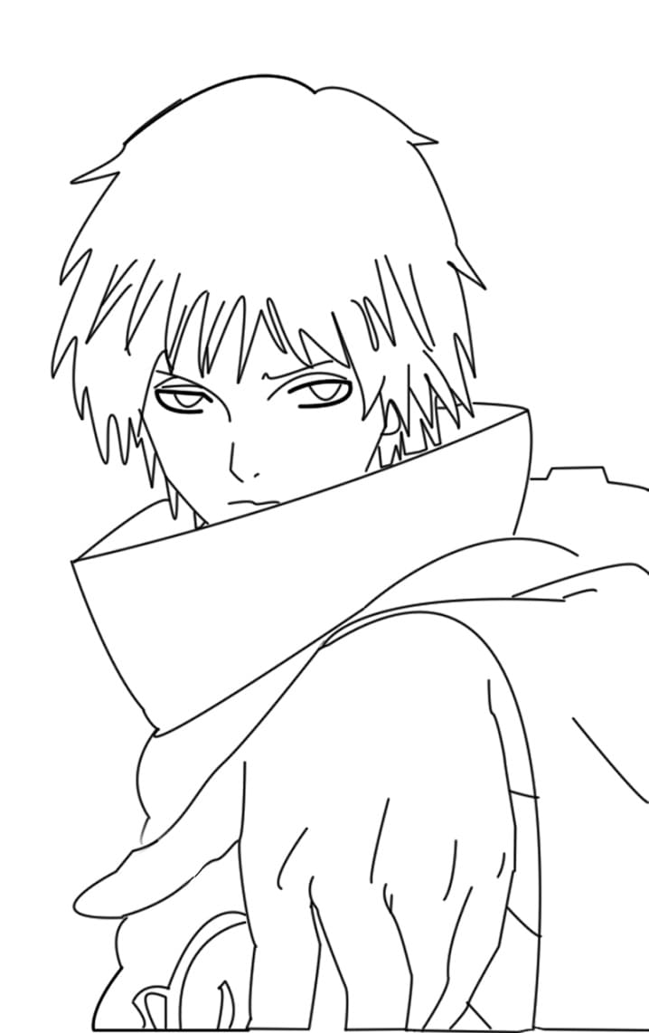 Coloriage Sasori in Akatsuki