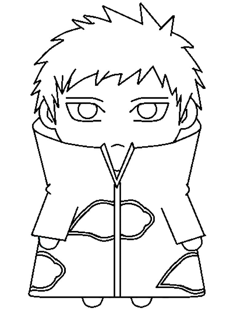 Coloriage Sasori Mignon