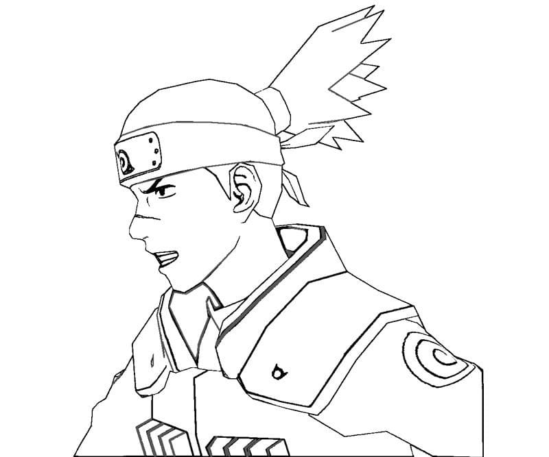 Coloriage Umino Iruka de Naruto
