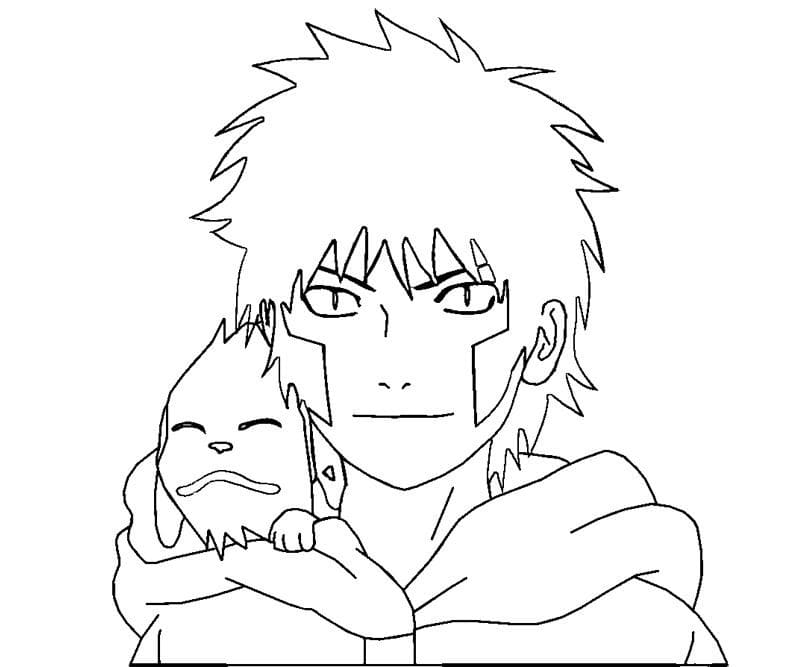 Coloriage Joyeux Kiba