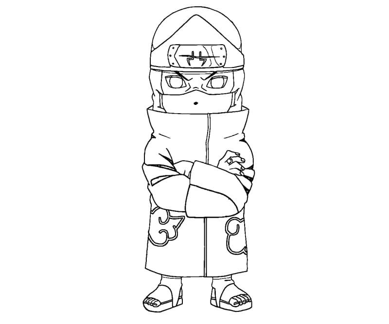 Coloriage Kakuzu chibi