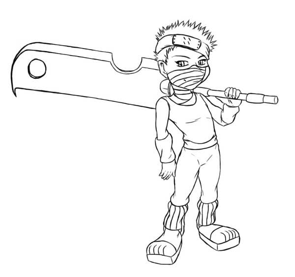 Coloriage Momochi Zabuza chibi