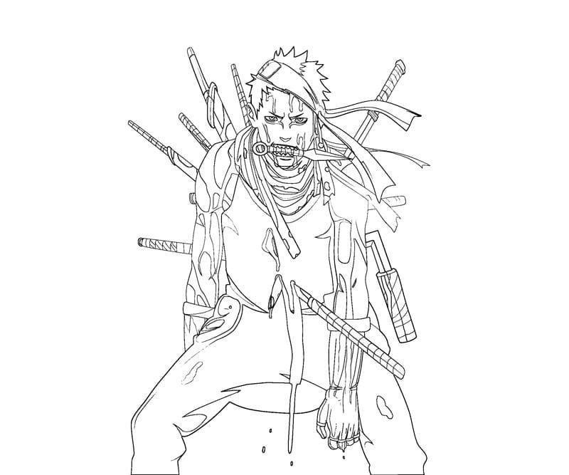 Coloriage Momochi Zabuza de Naruto