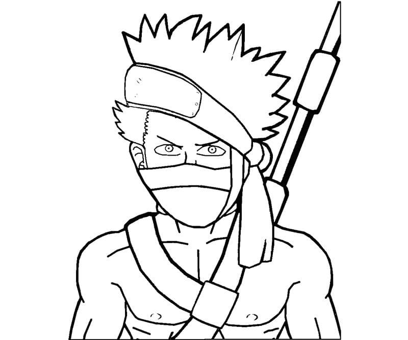 Coloriage Momochi Zabuza jeune