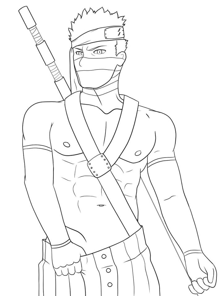 Coloriage Momochi Zabuza libre