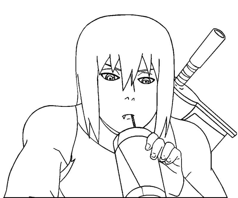 Coloriage Suigetsu de Naruto