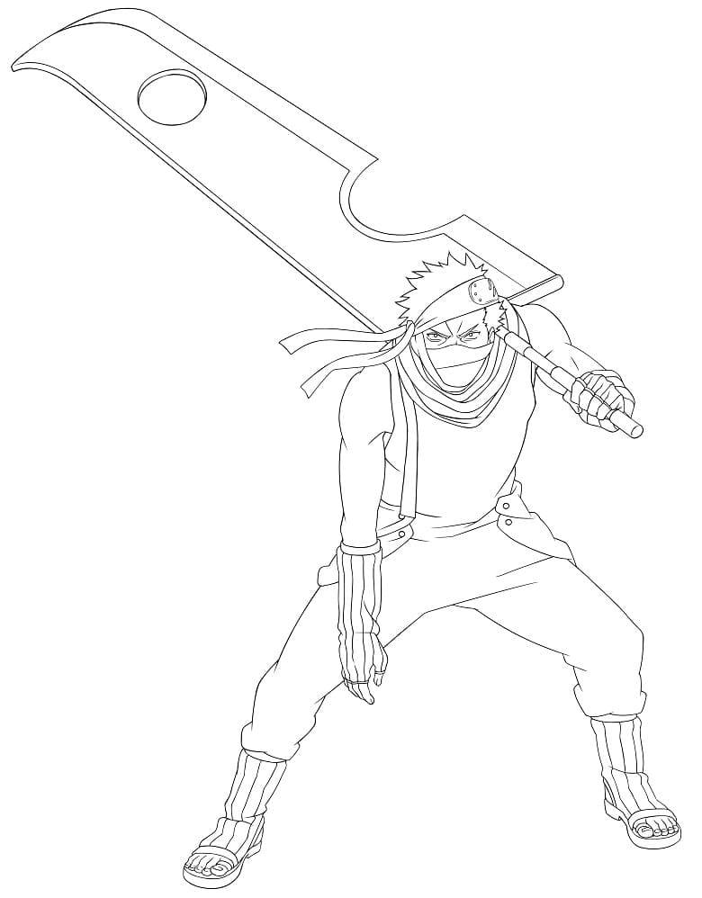 Coloriage Zabuza