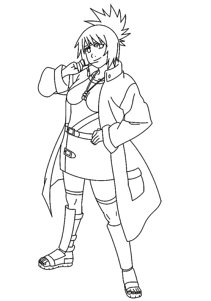 Coloriage Anko Mitarashi