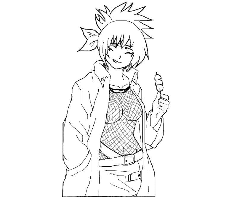 Coloriage Anko Mitarashi mignon