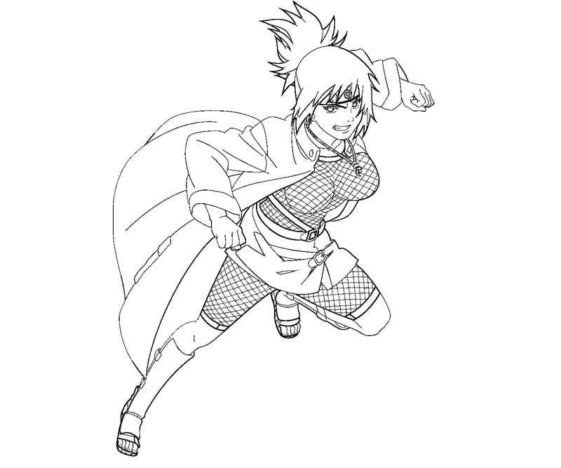 Coloriage Attaque d'Anko Mitarashi