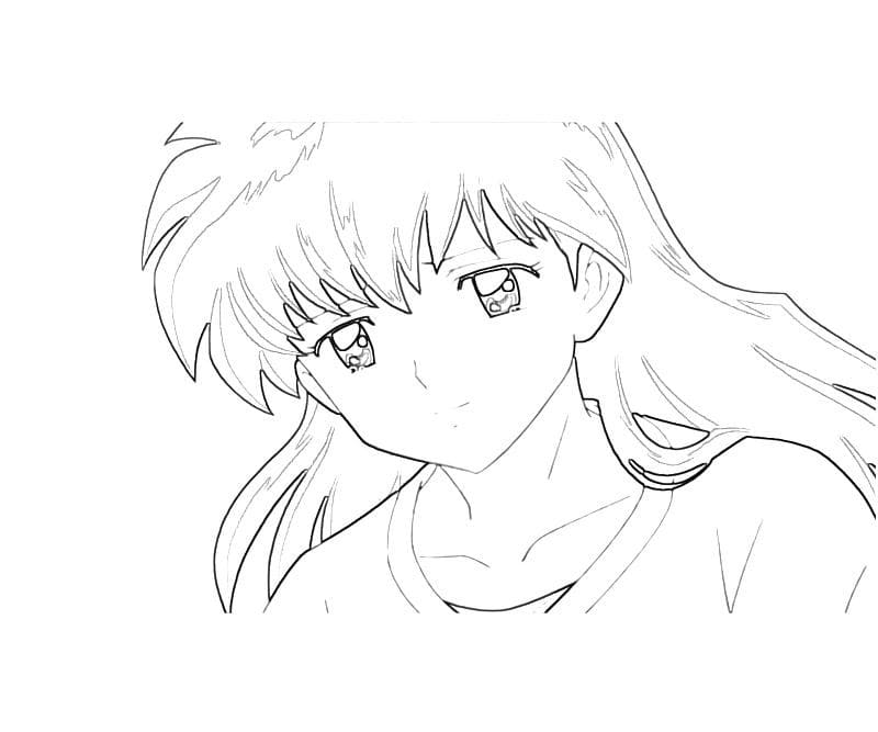 Coloriage Kagome Higurashi 4