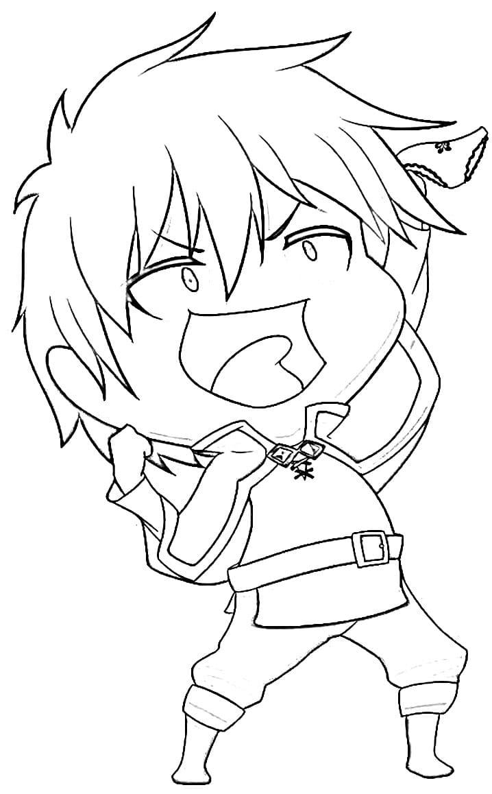 Coloriage Kazuma Seto petit