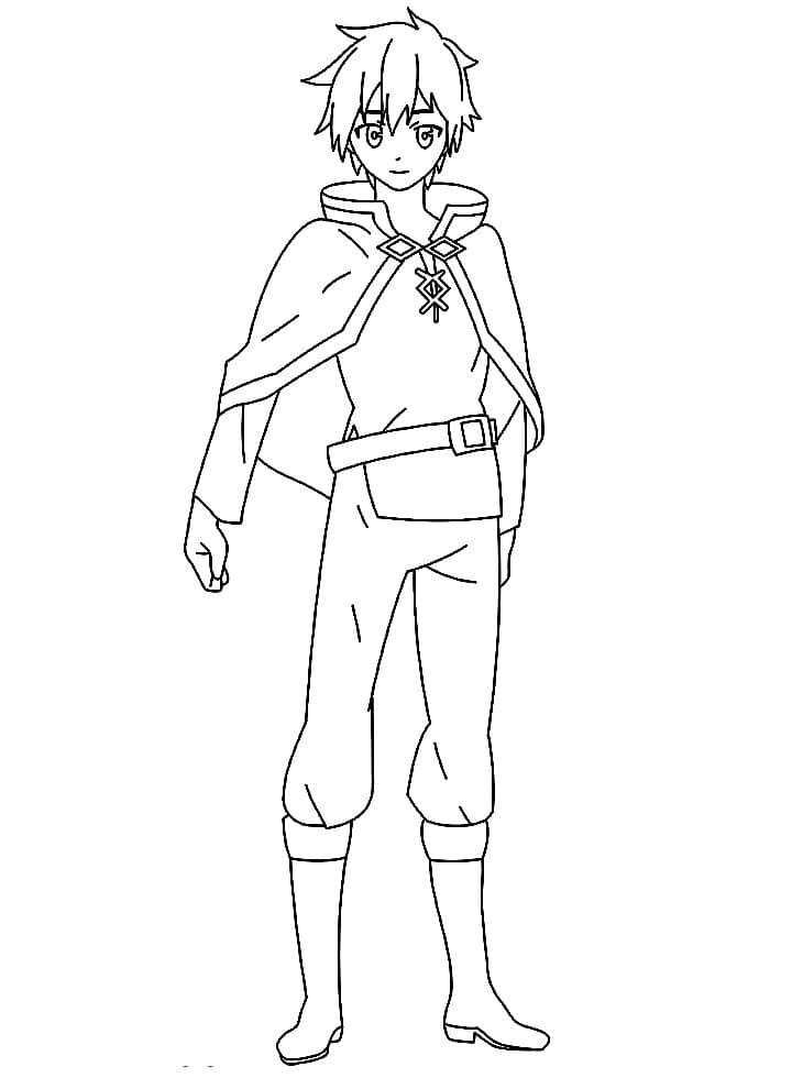 Coloriage Kazuma Seto