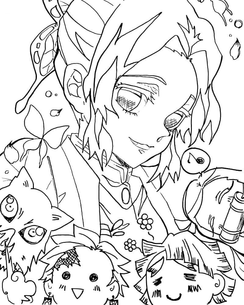 Coloriage Merveilleuse Shinobu Kocho