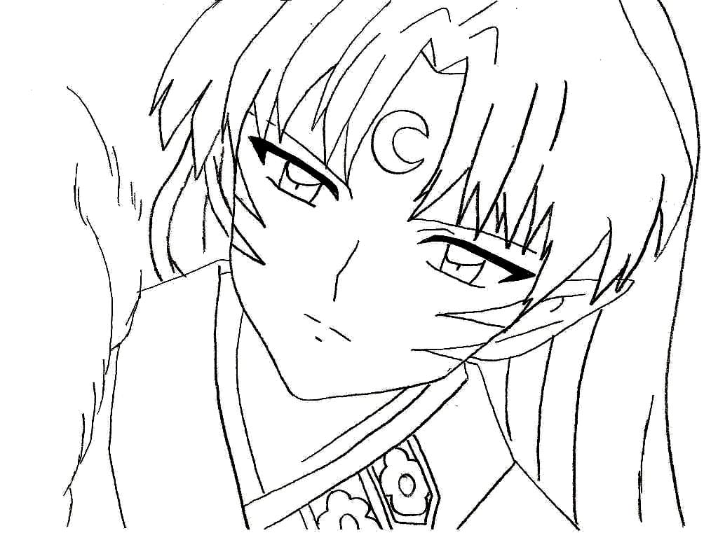 Coloriage Sesshômaru ennuyeux