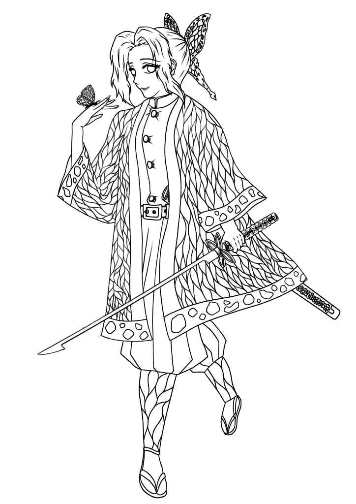 Coloriage Shinobu De Base