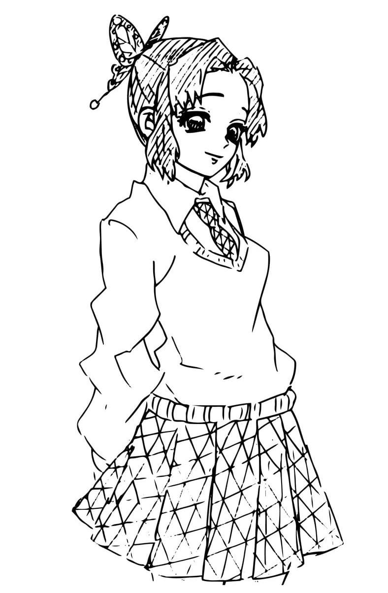 Coloriage Shinobu Gratuit