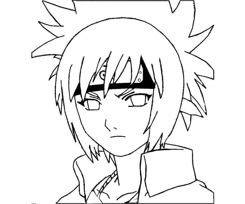 Coloriage Visage d'Anko Mitarashi