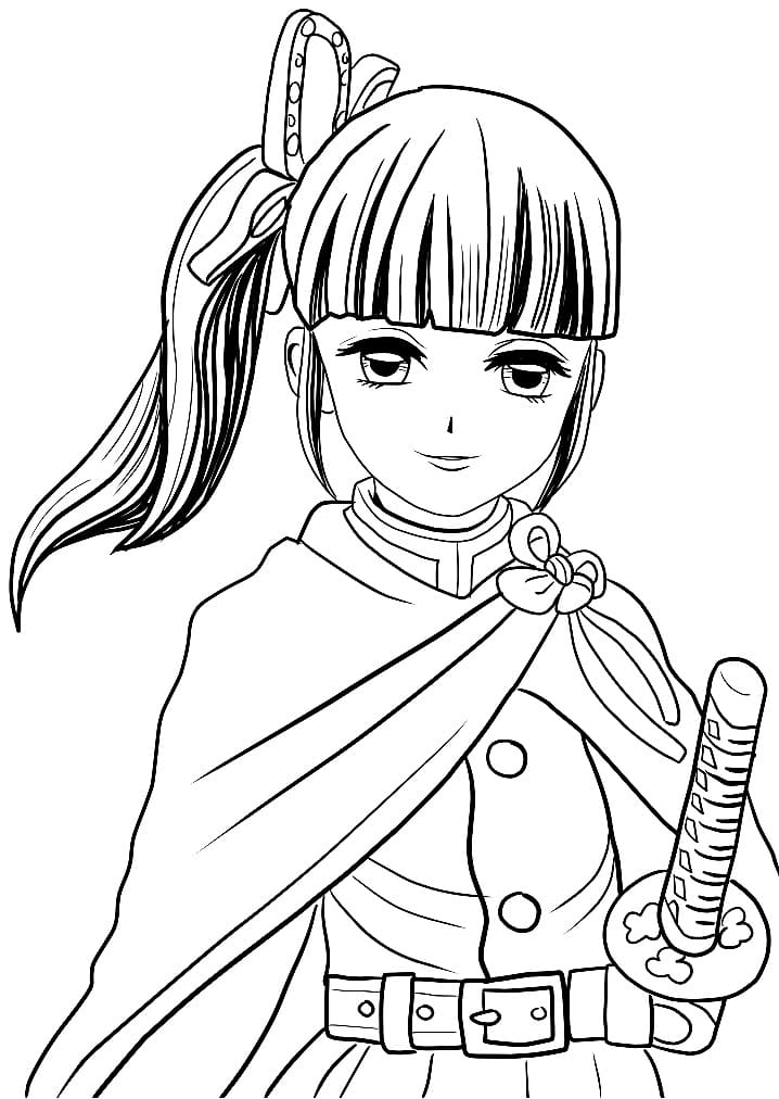 Coloriage Belle Kanao Tsuyuri