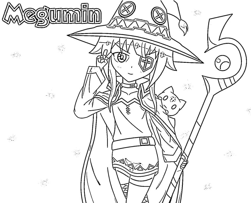 Coloriage Belle Megumin