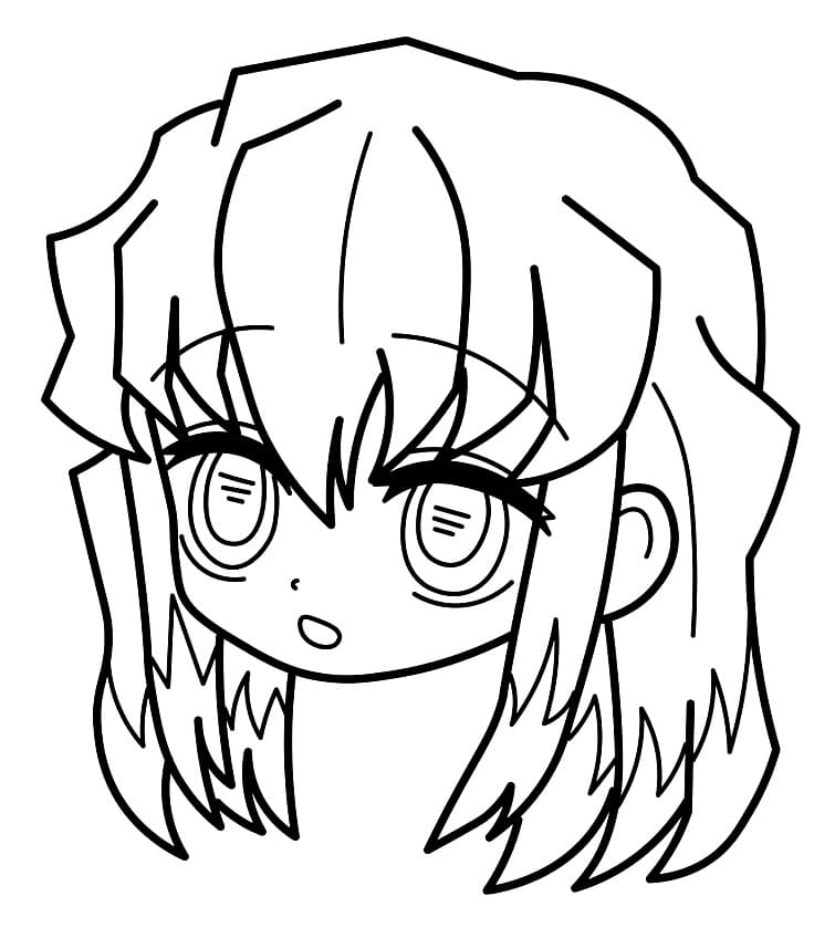 Coloriage Chibi Muichiro Tokito