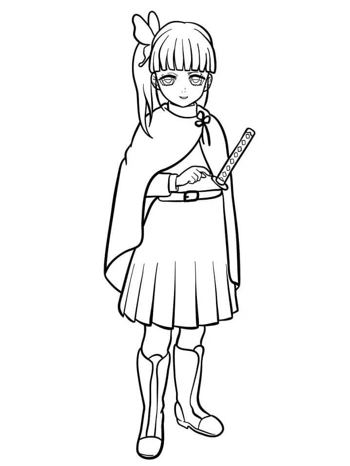 Coloriage Kanao Tsuyuri imprimable