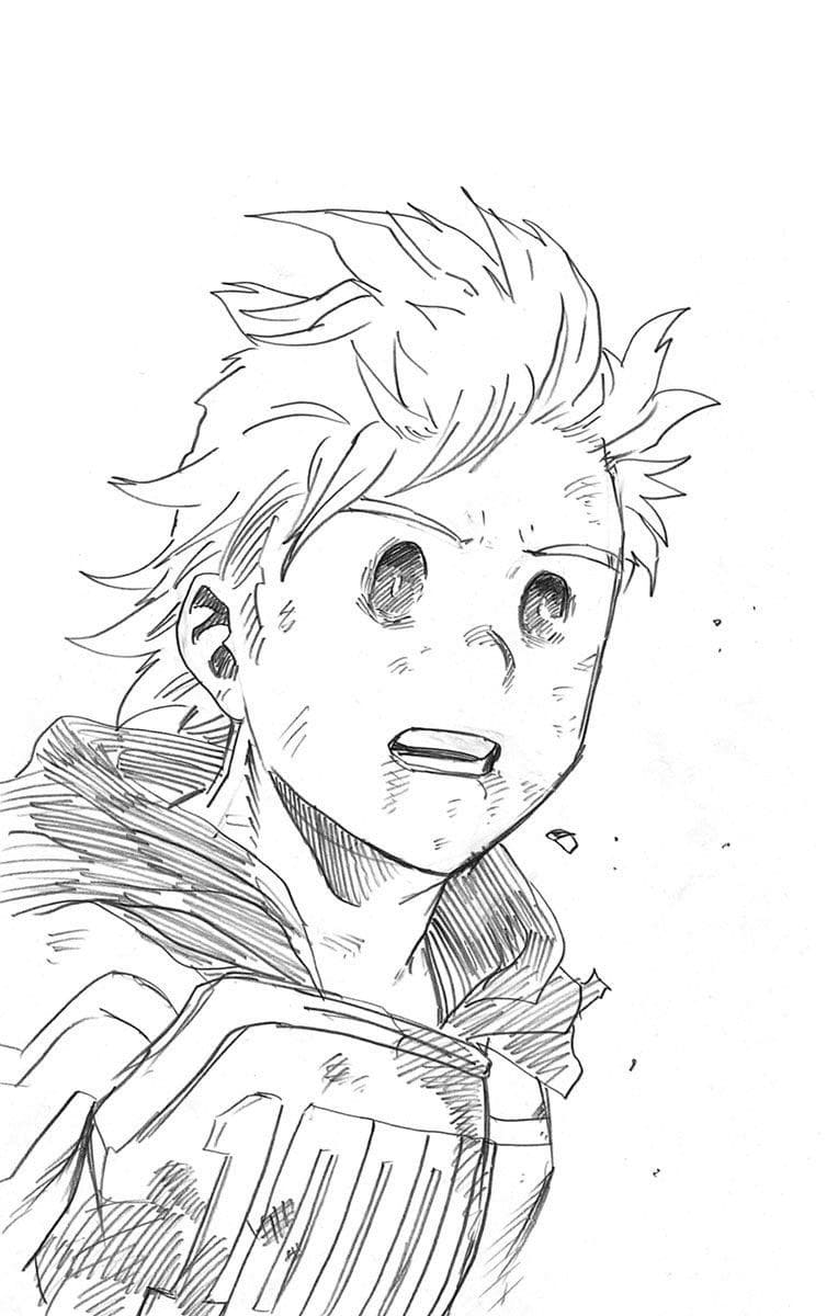 Coloriage Le visage de Mirio Togatas