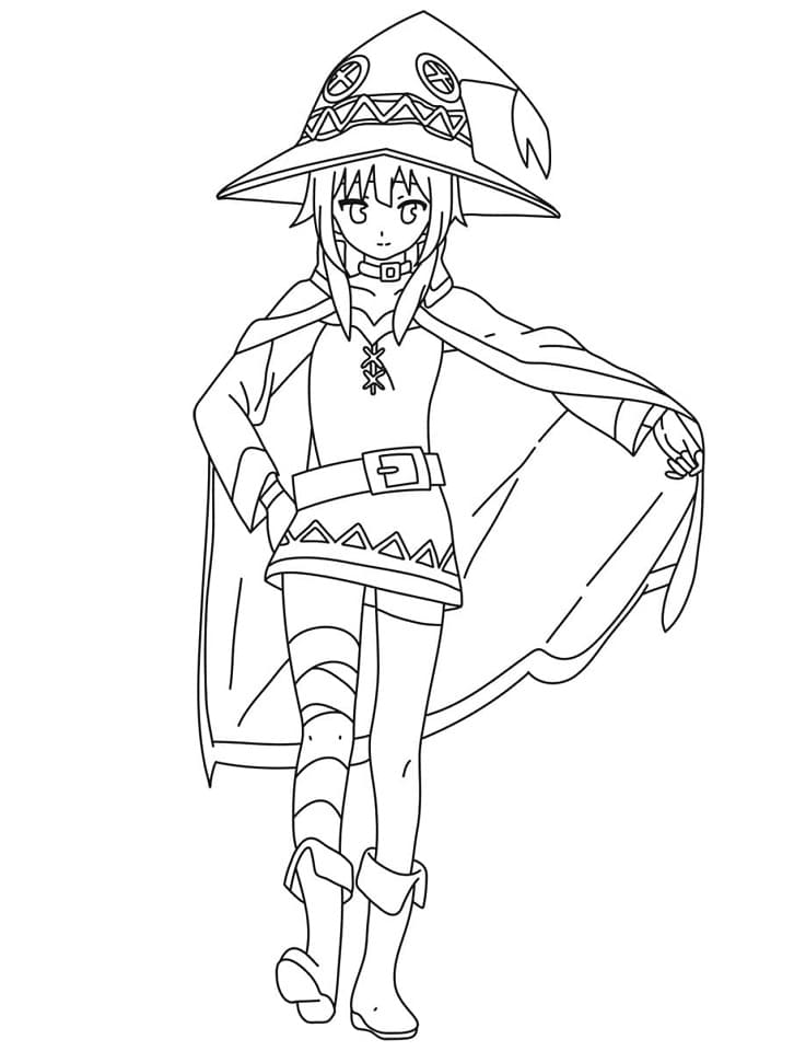 Coloriage Megumin