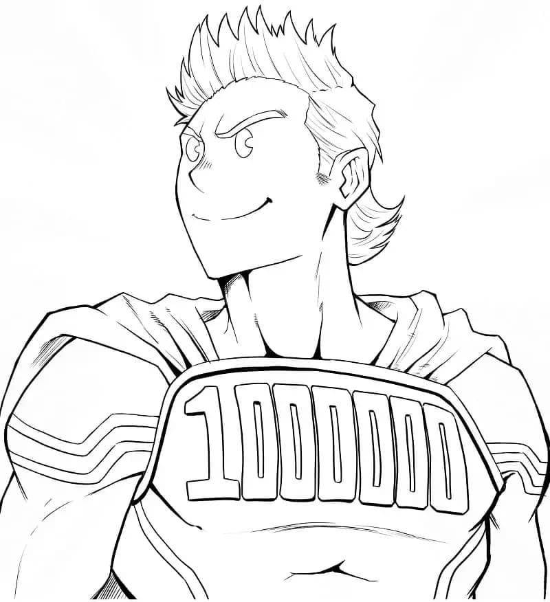 Coloriage Mirio Togata est cool