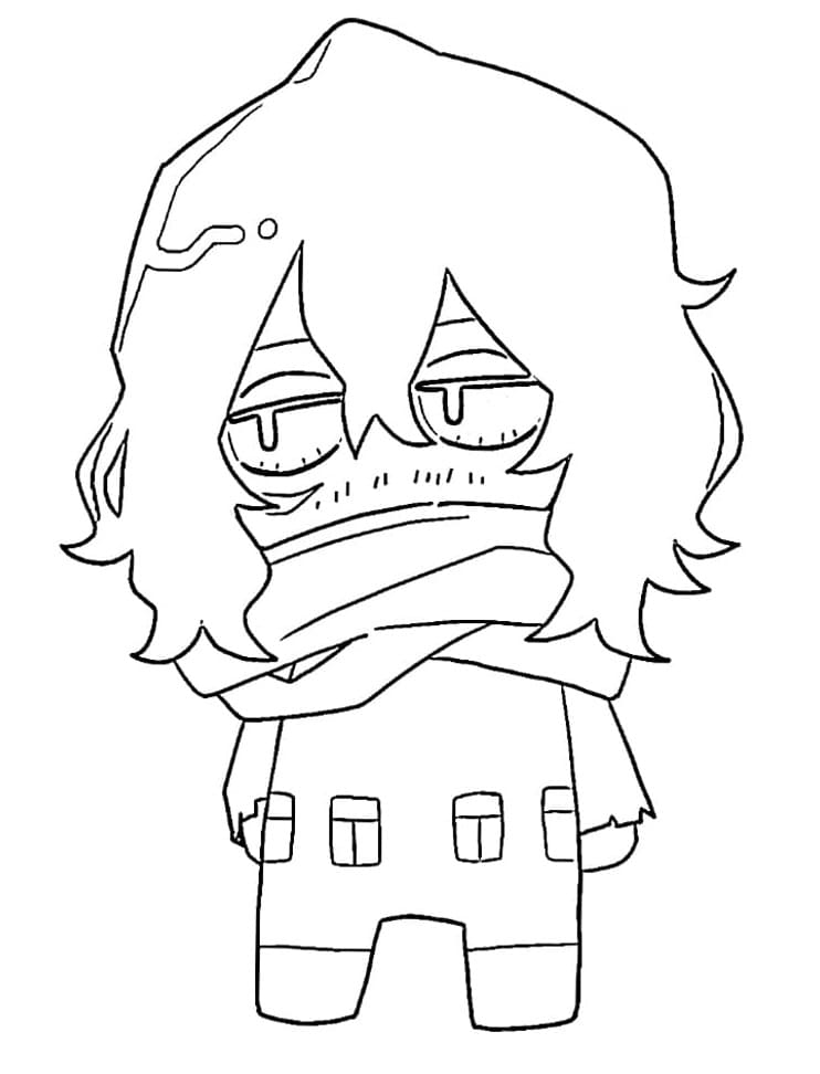 Coloriage Shota Aizawa Chibi