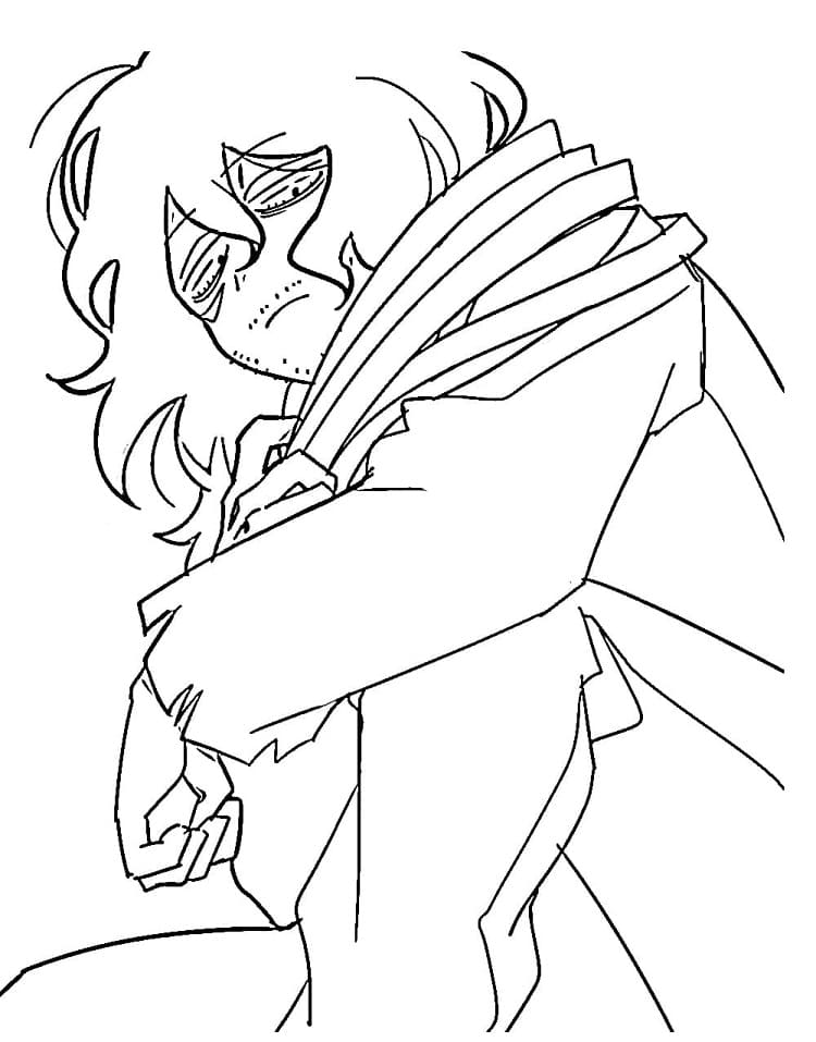 Coloriage Simple Shota Aizawa