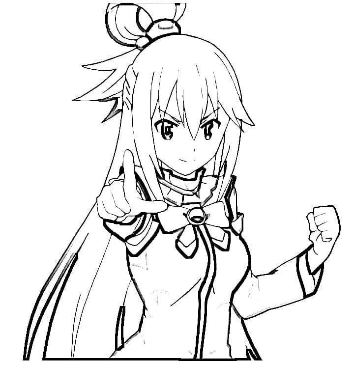 Coloriage Super Aqua KonoSuba