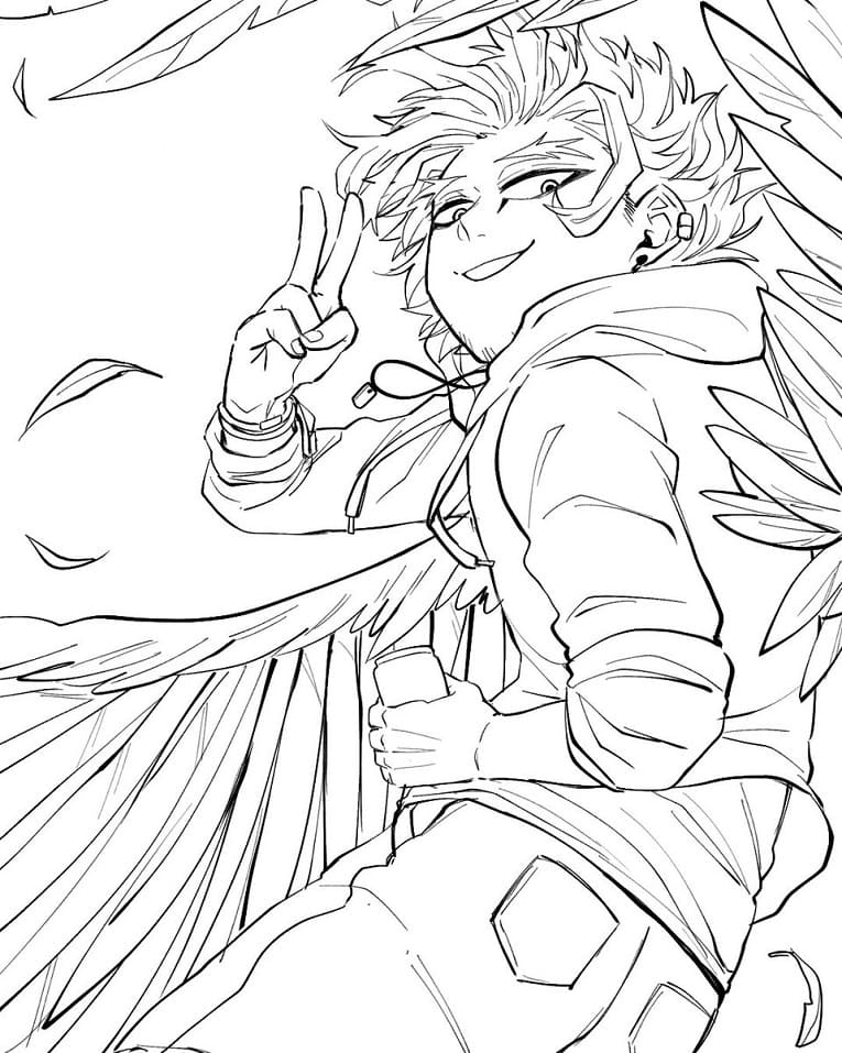 Coloriage Hawks courient