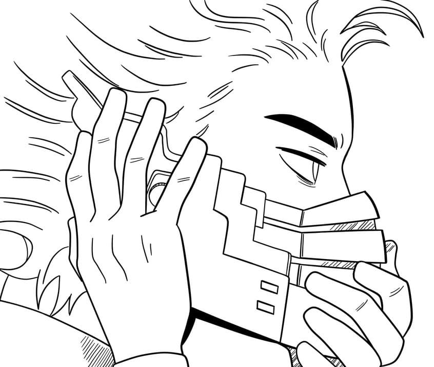 Coloriage Hitoshi Shinso est cool