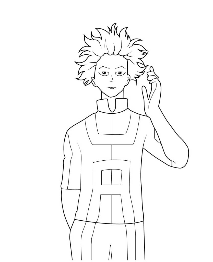 Coloriage Hitoshi Shinso My Hero Academia