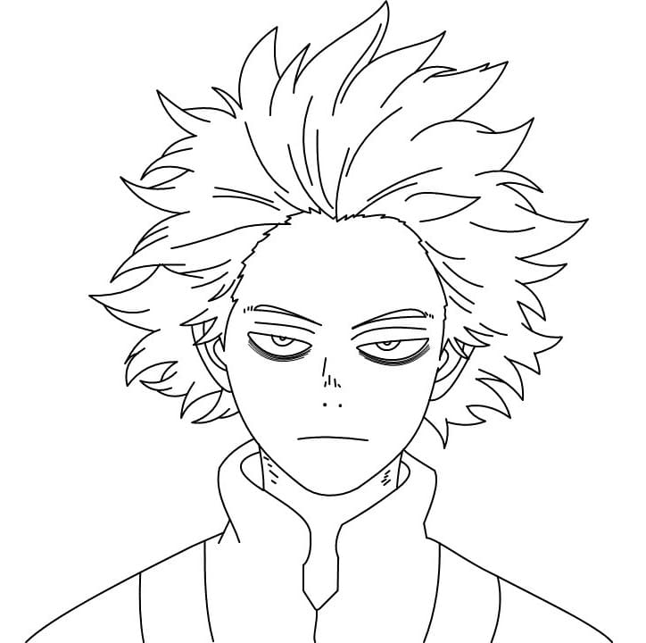 Coloriage Hitoshi Shinso My Hero Academia gratuit