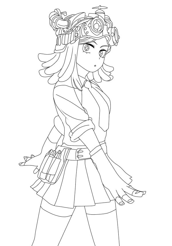 Coloriage Jolie Mei Hatsume