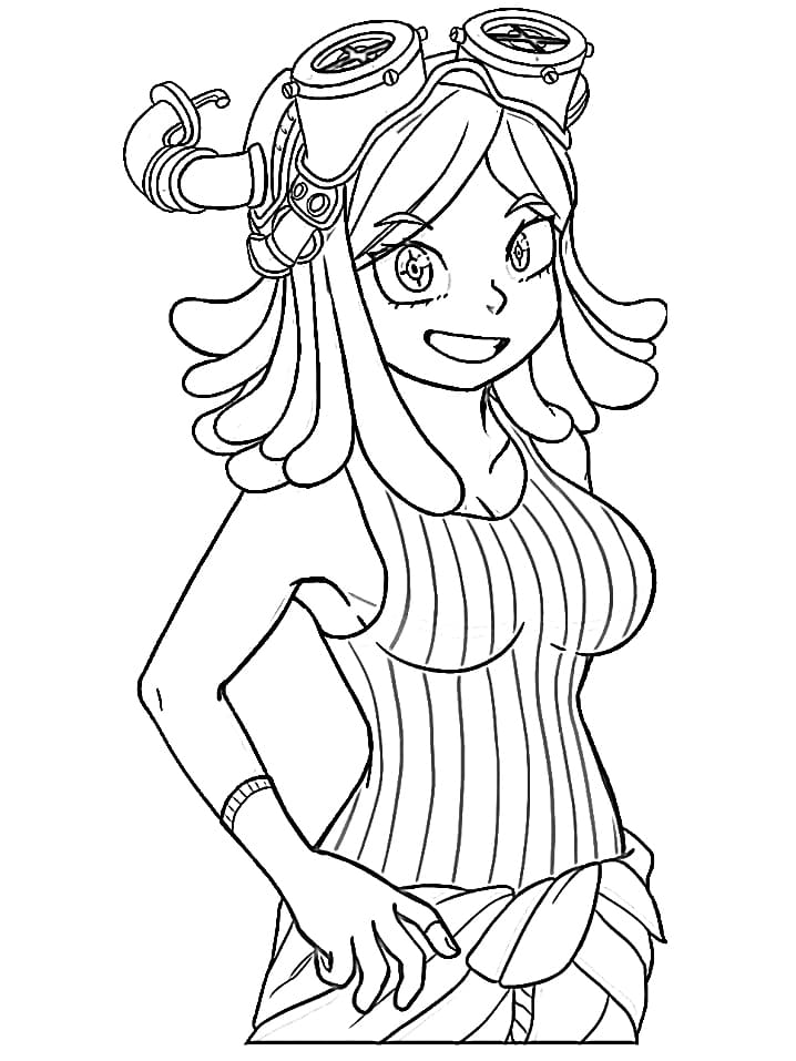 Coloriage La jolie Mei Hatsume