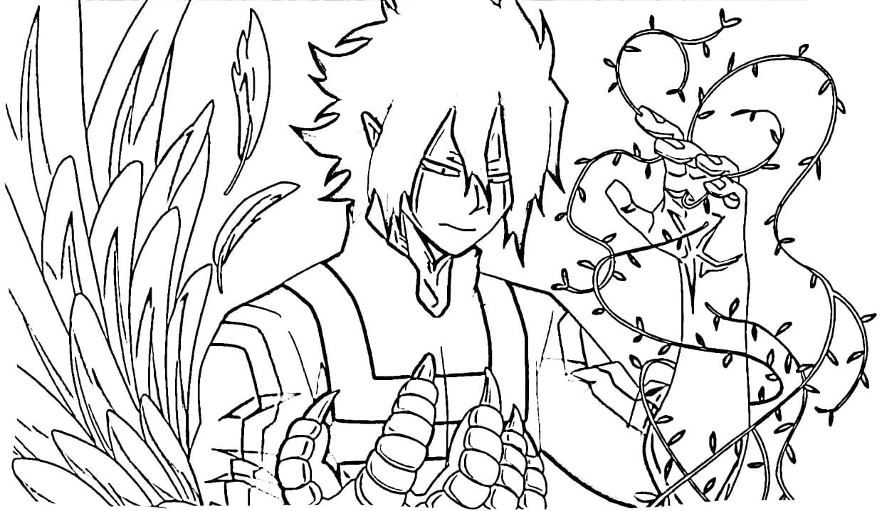 Coloriage Les pouvoirs de Tamaki Amajiki