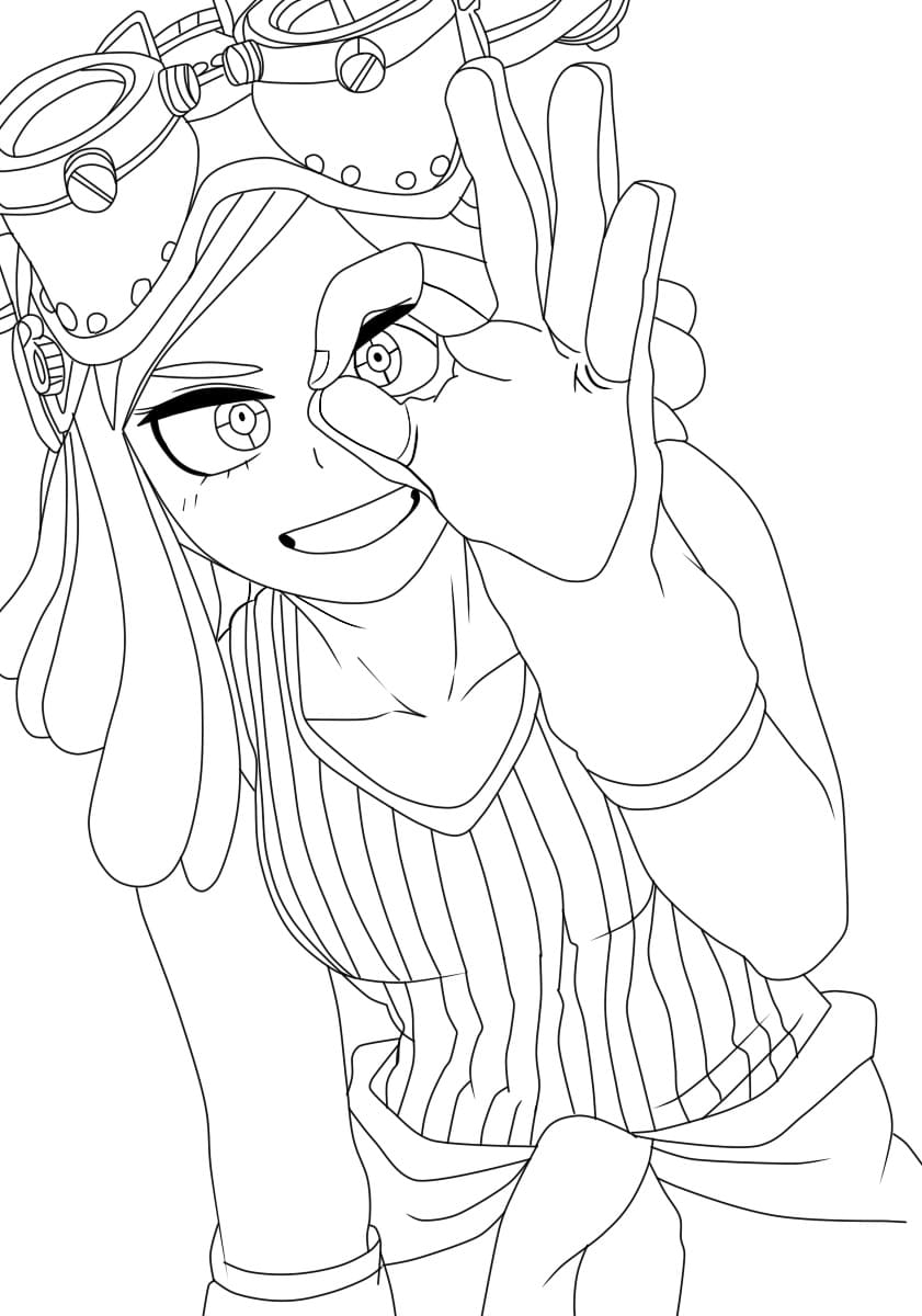 Coloriage Mei Hatsume adorable