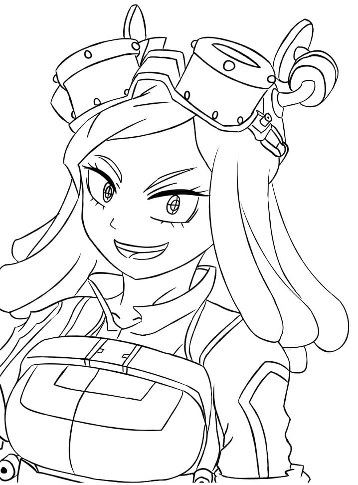 Coloriage Mei Hatsume de My Hero Academia